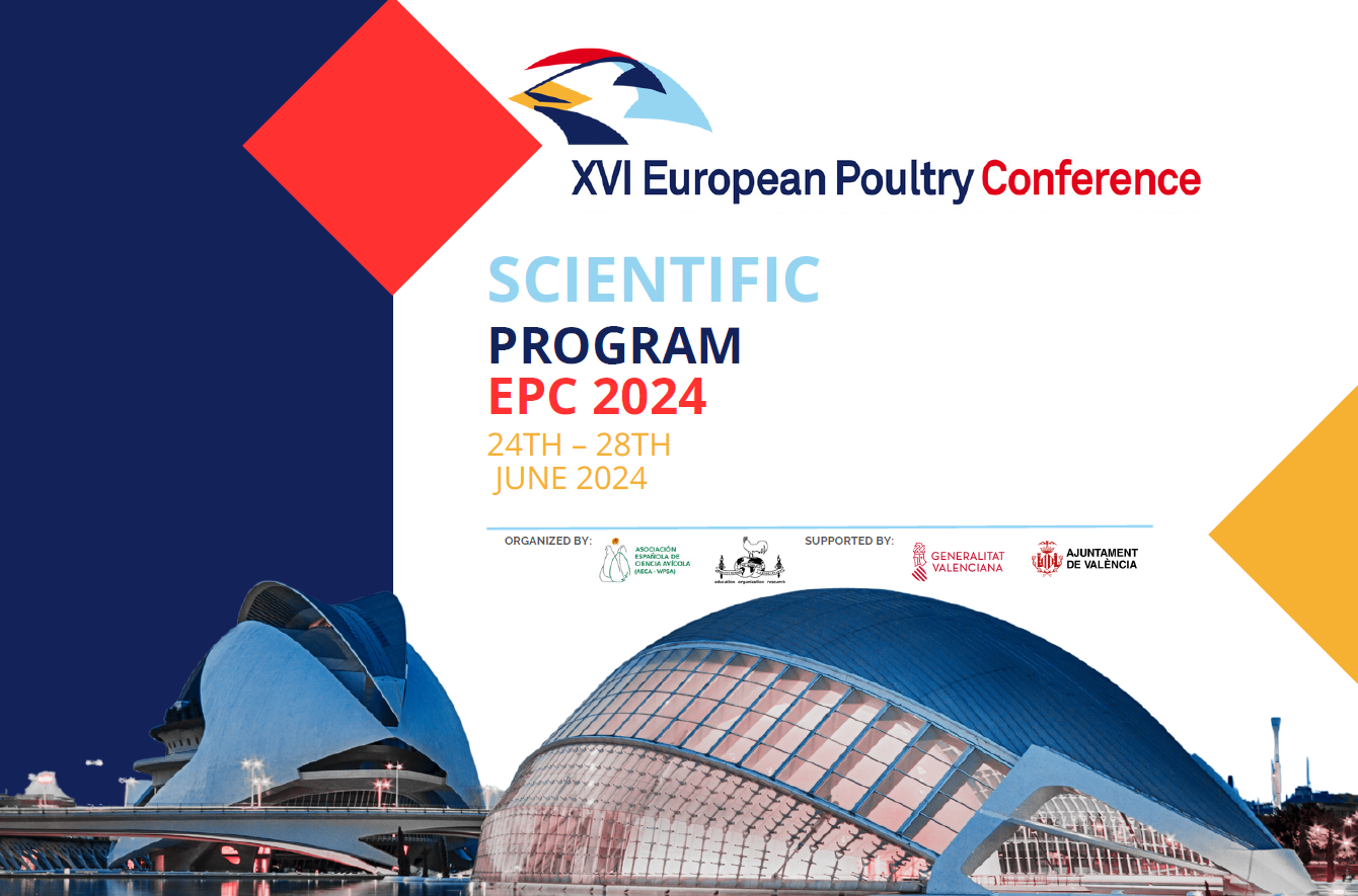 The biggest poultry science event of 2024 will take place next June!👉 XVI European Poultry Conference organized by Asociación Española de Ciencia Avícola – AECA-WPSA